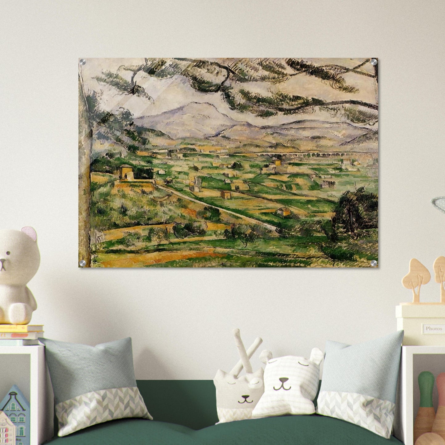 Mont Sainte-Victoire with Large Pine - Paul Cézanne Acrylic Print - 70x100 cm / 28x40″ inches | Paul Cézanne Wall Art | Paul Cézanne Prints