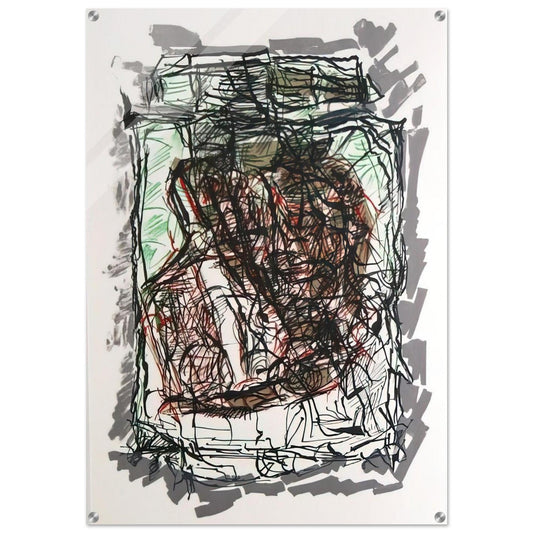 Lithographie 1976 - Jean-Paul Riopelle Acrylic Print - 70x100 cm / 28x40″ inches | Jean-Paul Riopelle Wall Art | Jean-Paul Riopelle Prints