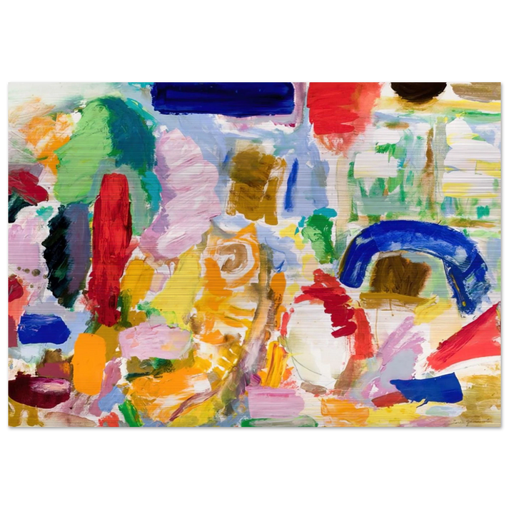 PAPER KITE BROWN HAT AND RED VASE 1987 - Taro Yamamoto Brushed Aluminum Print - 70x100 cm / 28x40 inches | Taro Yamamoto Aluminum Print | Taro Yamamoto Prints