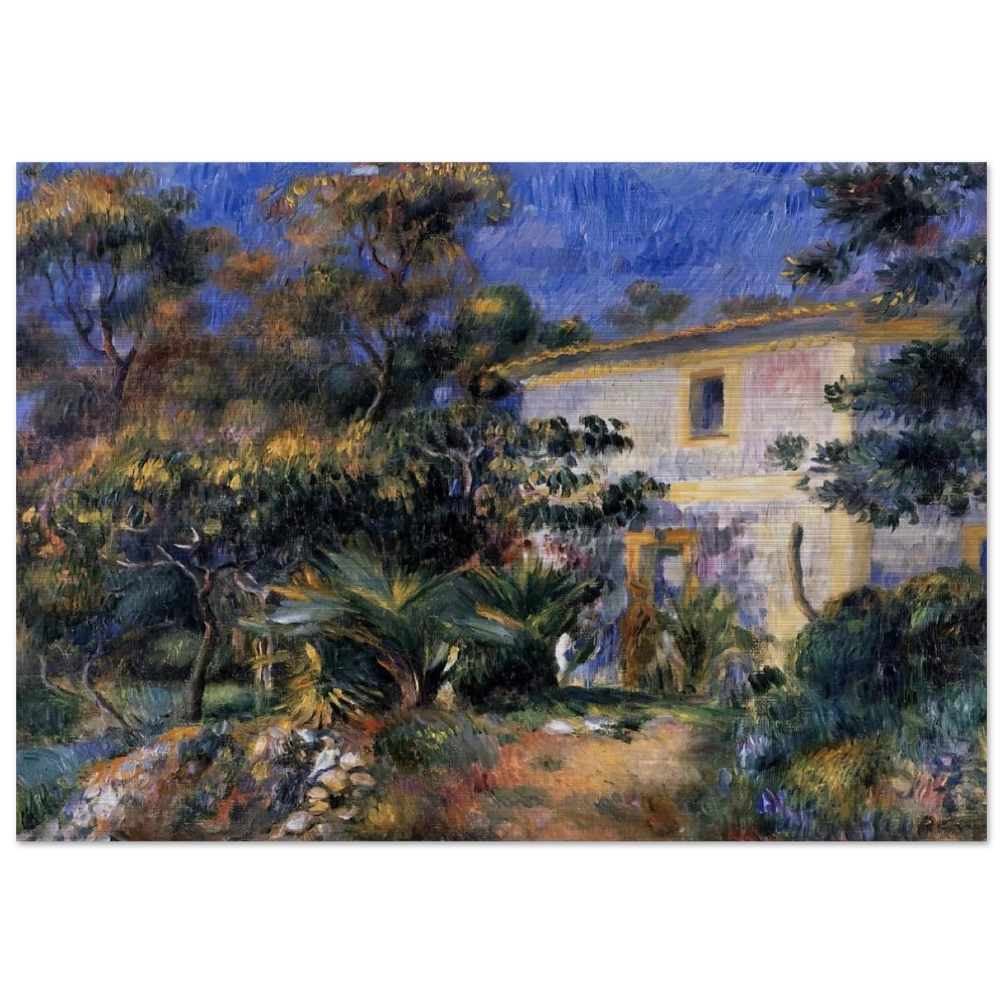 Algiers Landscape - Pierre-Auguste Renoir Brushed Aluminum Print - 70x100 cm / 28x40 inches | Pierre-Auguste Renoir Aluminum Print | Pierre-Auguste Renoir Prints