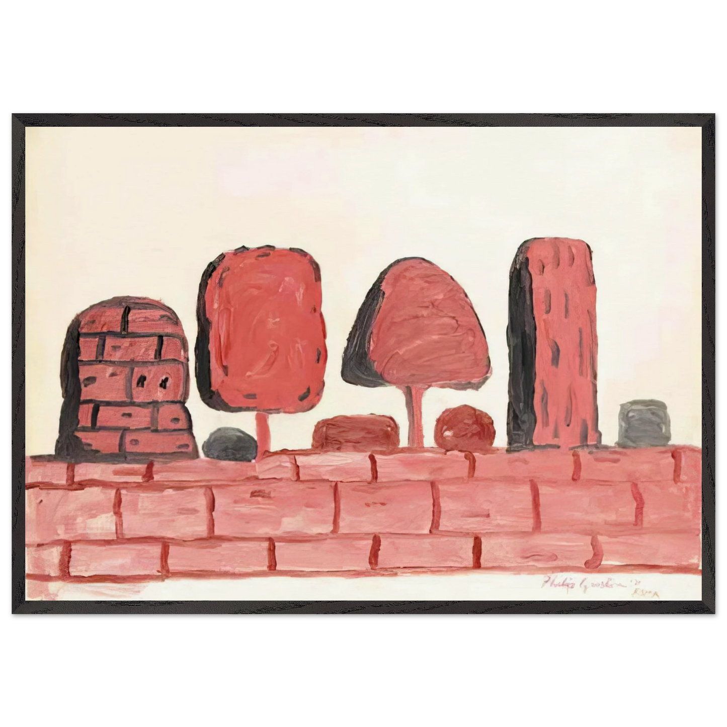 ROMA - Philip Guston Framed Art Print – Black Wooden Frame - Default Title - -Framed Art Print