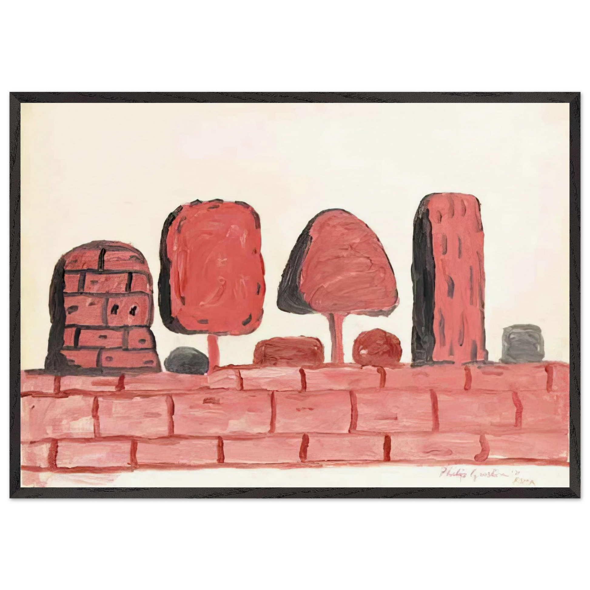ROMA - Philip Guston Framed Art Print – Black Wooden Frame - Default Title - -Framed Art Print