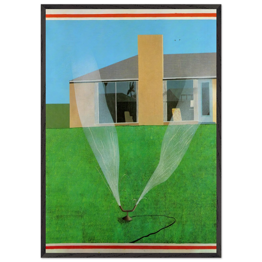 David Hockney N21 - David Hockney 70x100 cm / 28x40 inches Framed Art Print – Black Wooden Frame | David Hockney Art | Artwork by David Hockney