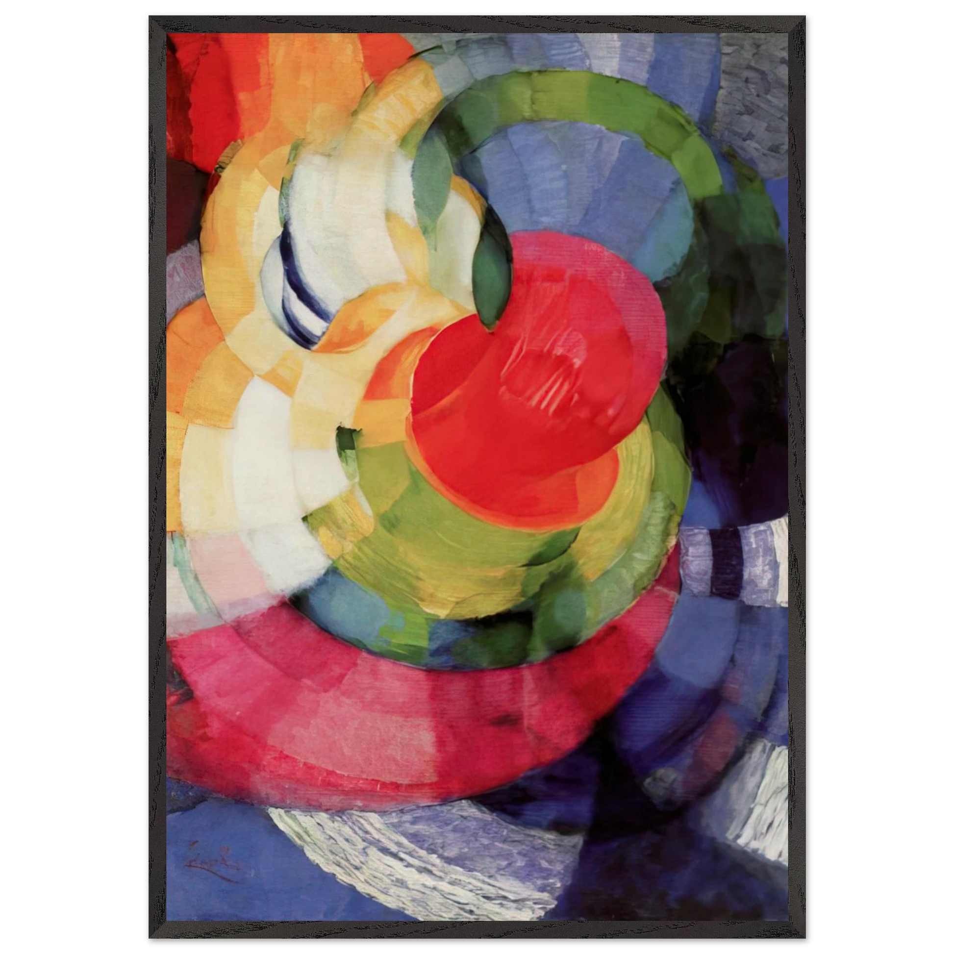 Disks of Newton Study for Fugue in Two Colors - Frantisek Kupka Framed Art Print – Black Wooden Frame - Default Title - -Framed Art Print