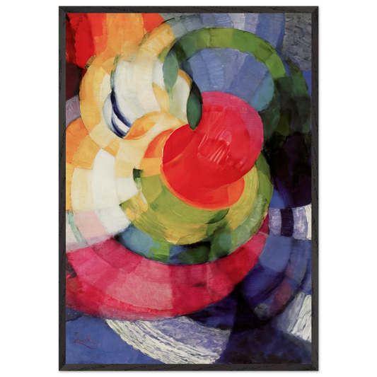 Disks of Newton Study for Fugue in Two Colors - Frantisek Kupka Framed Art Print – Black Wooden Frame - Default Title - -Framed Art Print