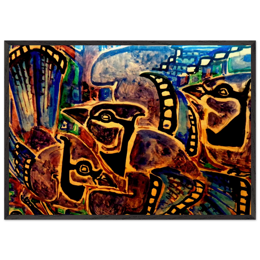 Walter Anderson N6 - Walter Inglis Anderson Framed Art Print – Black Wooden Frame - Default Title - -Framed Art Print