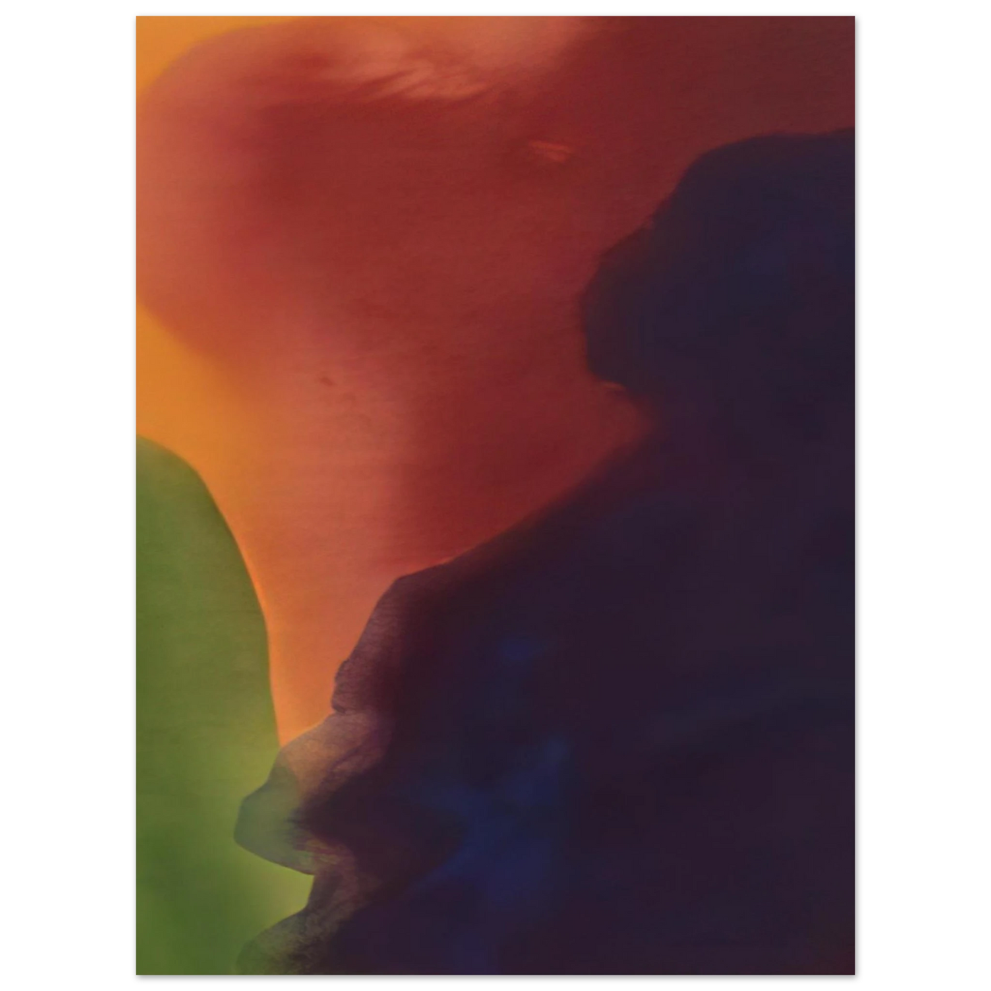 Helen Frankenthaler - Blue Atmosphere III - 1963 Wall art - 45x45 cm / 18x18 inches - Fine Art Poster - -