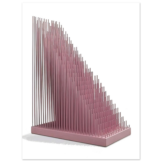 Jesus Rafael Soto - PROGRESION ROSA Fine Art Poster - Default Title
