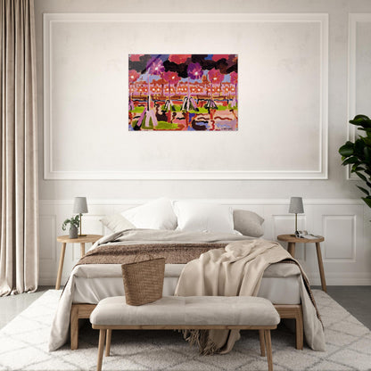 Quai à Venise - 1955 - Charles Lapicque Acrylic Print - 70x100 cm / 28x40″ inches | Charles Lapicque Wall Art | Charles Lapicque Prints