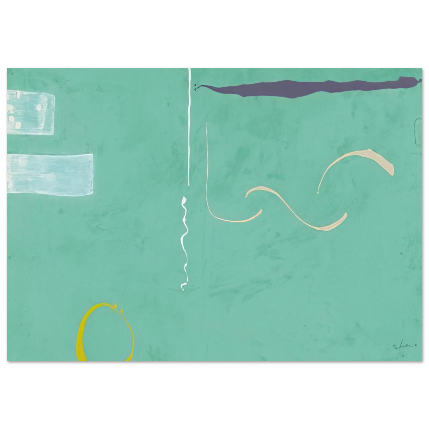 Helen Frankenthaler - Tahiti - 1989 Wall art - 21x29.7 cm / 8x12" - Fine Art Poster - -