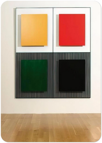 MARICHE 2 1997 By Jesus Rafael Soto Pack of 10 Post Cards | Jesus Rafael Soto Post Cards | A6 (10.5 x 14.8 cm) - 4.1 x 5.8 inches