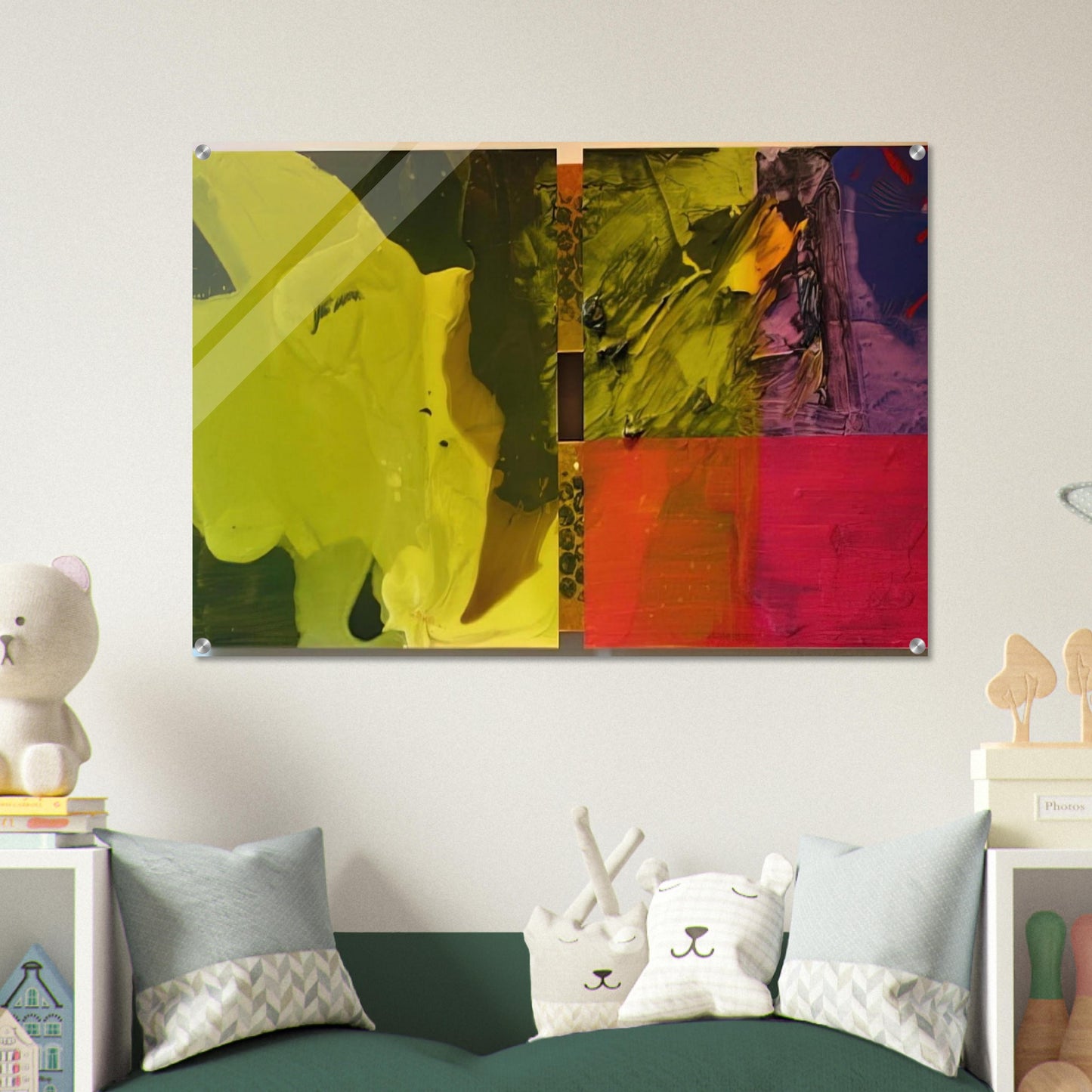 Sea Color - Sam Gilliam Acrylic Print - 70x100 cm / 28x40″ inches | Sam Gilliam Wall Art | Sam Gilliam Prints