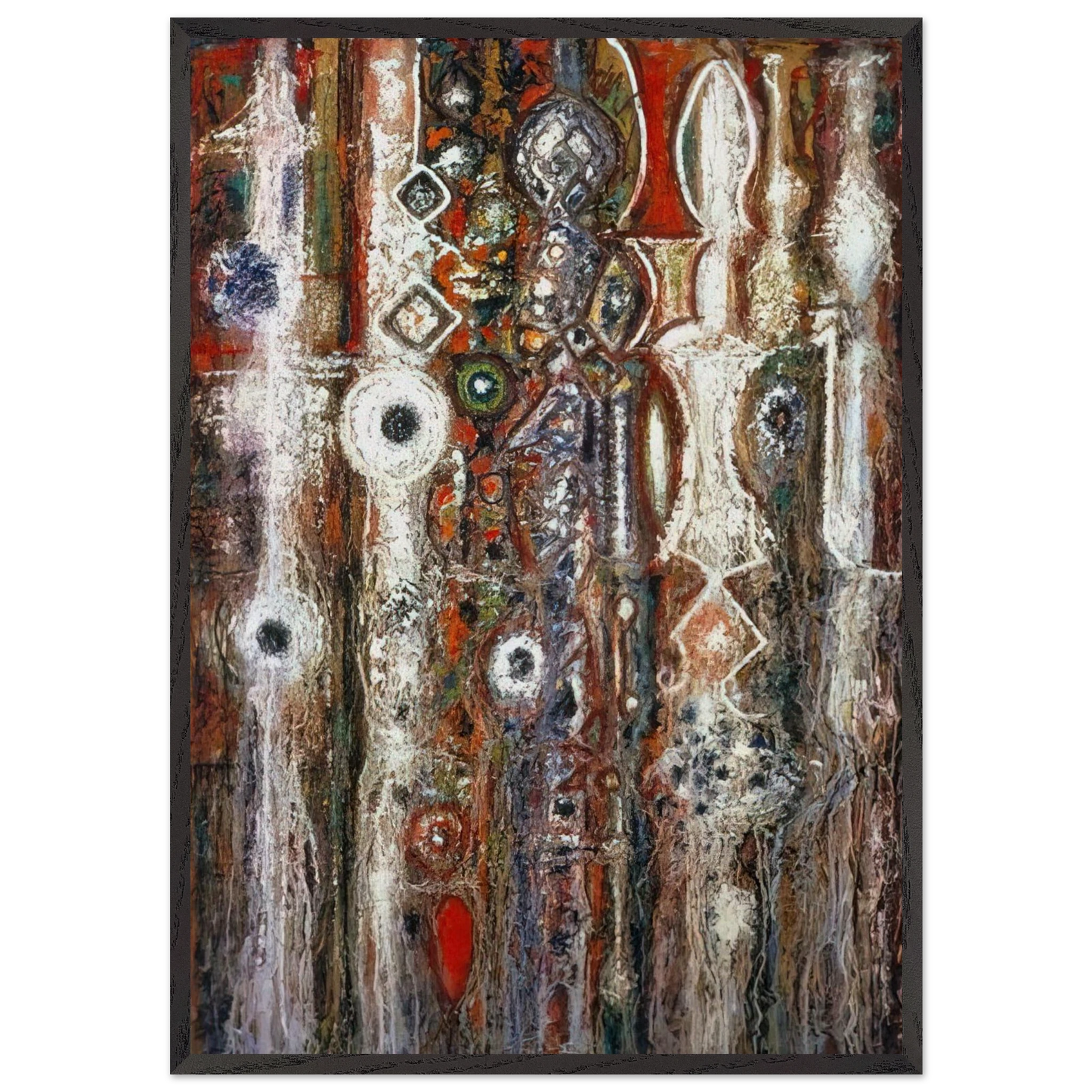 Illumination Gothic - 1958 - Richard Pousette-Dart Framed Art Print – Black Wooden Frame - Default Title - -Framed Art Print
