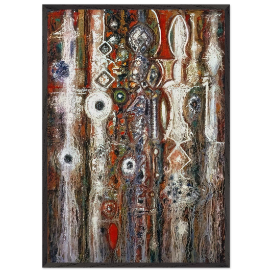 Illumination Gothic - 1958 - Richard Pousette-Dart Framed Art Print – Black Wooden Frame - Default Title - -Framed Art Print