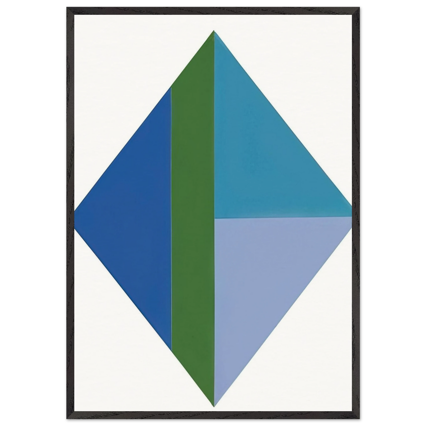 Four Identical Large Parts III - 1959 - Max Bill Framed Art Print – Black Wooden Frame - Default Title - -Framed Art Print