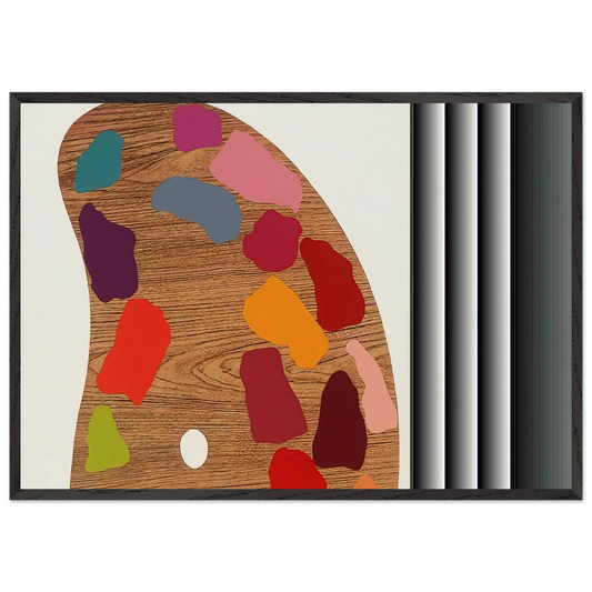 PALETTE II 1969 - Jim Dine Framed Art Print – Black Wooden Frame - Default Title - -Framed Art Print
