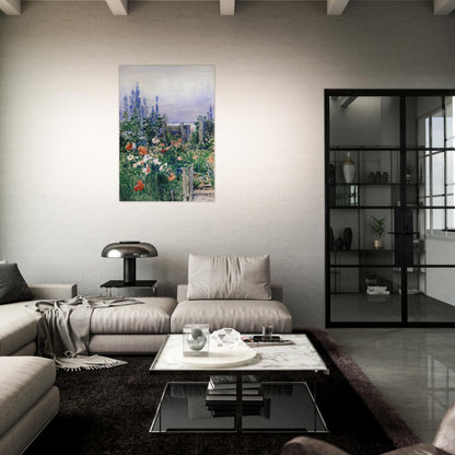 Home of the Hummingbird - Childe Hassam Brushed Aluminum Print - 70x100 cm / 28x40 inches | Childe Hassam Aluminum Print | Childe Hassam Prints