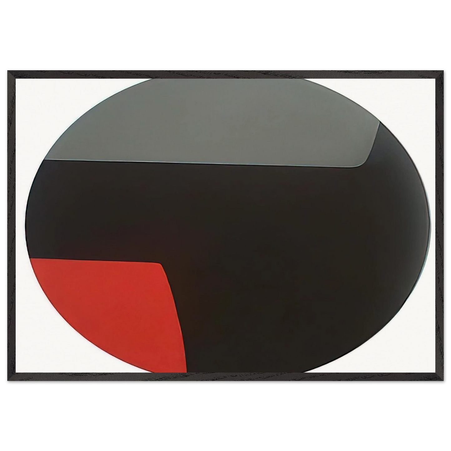 Kanawa - 1956 - Leon Polk Smith Framed Art Print – Black Wooden Frame - Default Title - -Framed Art Print