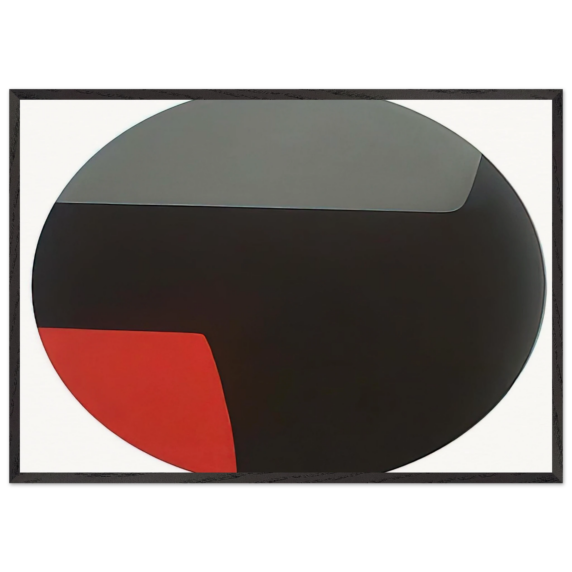 Kanawa - 1956 - Leon Polk Smith Framed Art Print – Black Wooden Frame - Default Title - -Framed Art Print