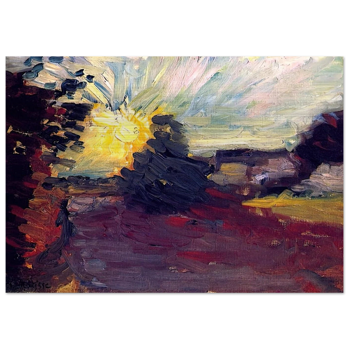 SUNSET IN CORSICA 1898 - Henri Matisse Brushed Aluminum Print - 70x100 cm / 28x40 inches | Henri Matisse Aluminum Print | Henri Matisse Prints