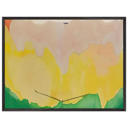 Helen Frankenthaler - Boulevard - 1973 Wall art - 45x60 cm / 18x24 Inches - Premium Wooden Framed Poster With Fine Art Paper - Black frame