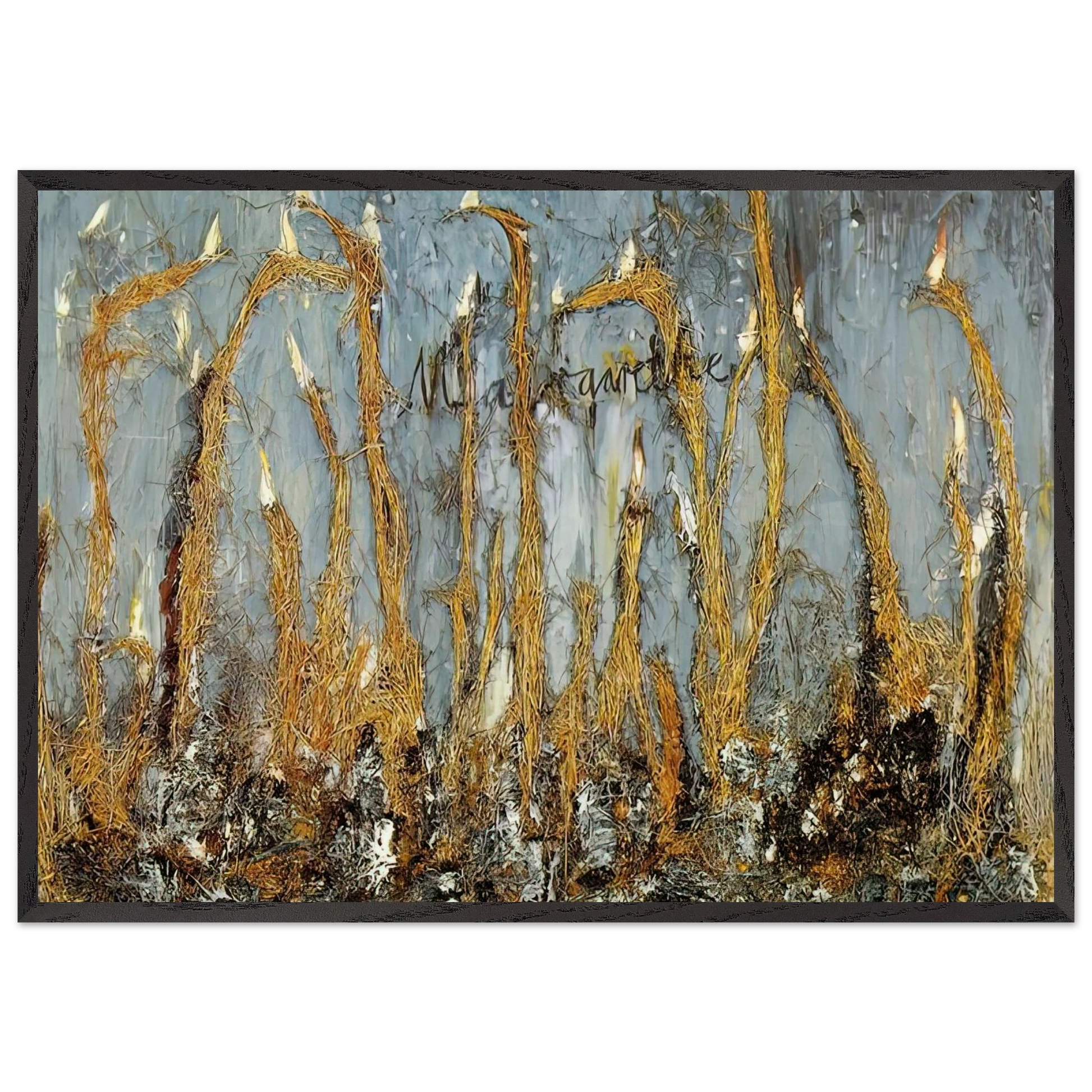 MARGARETHE - Anselm Kiefer Framed Art Print – Black Wooden Frame - Default Title - -Framed Art Print