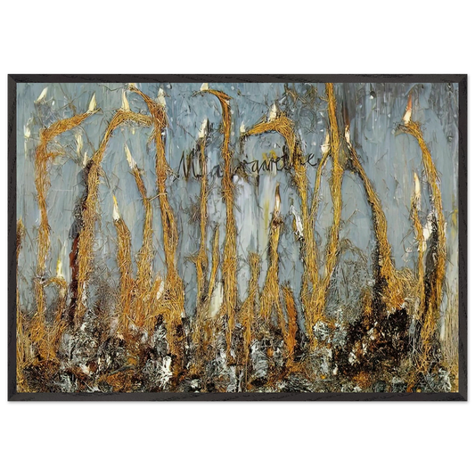 MARGARETHE - Anselm Kiefer Framed Art Print – Black Wooden Frame - Default Title - -Framed Art Print