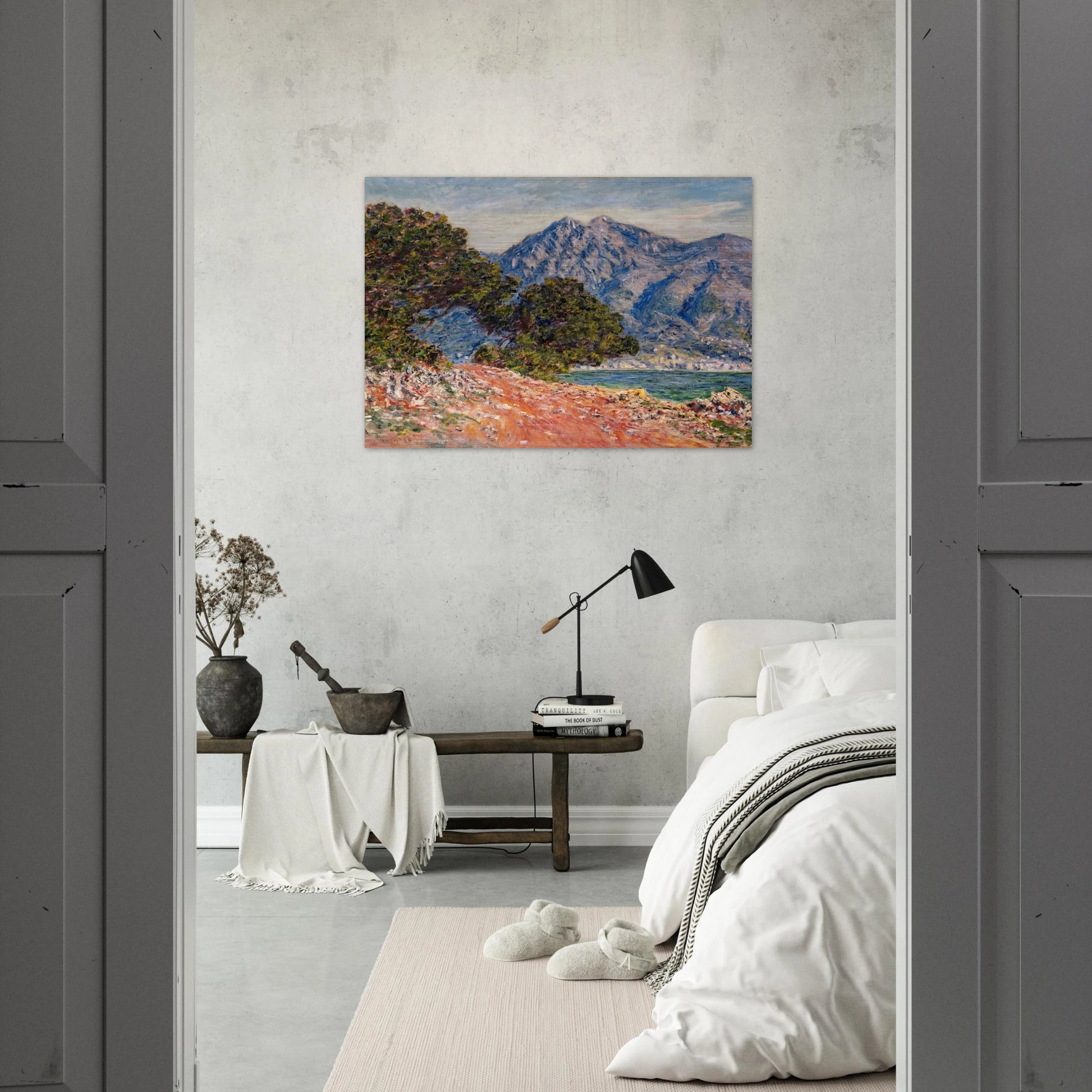 Cap Martin 2 - claude monet Brushed Aluminum Print - 70x100 cm / 28x40 inches | claude monet Aluminum Print | claude monet Prints