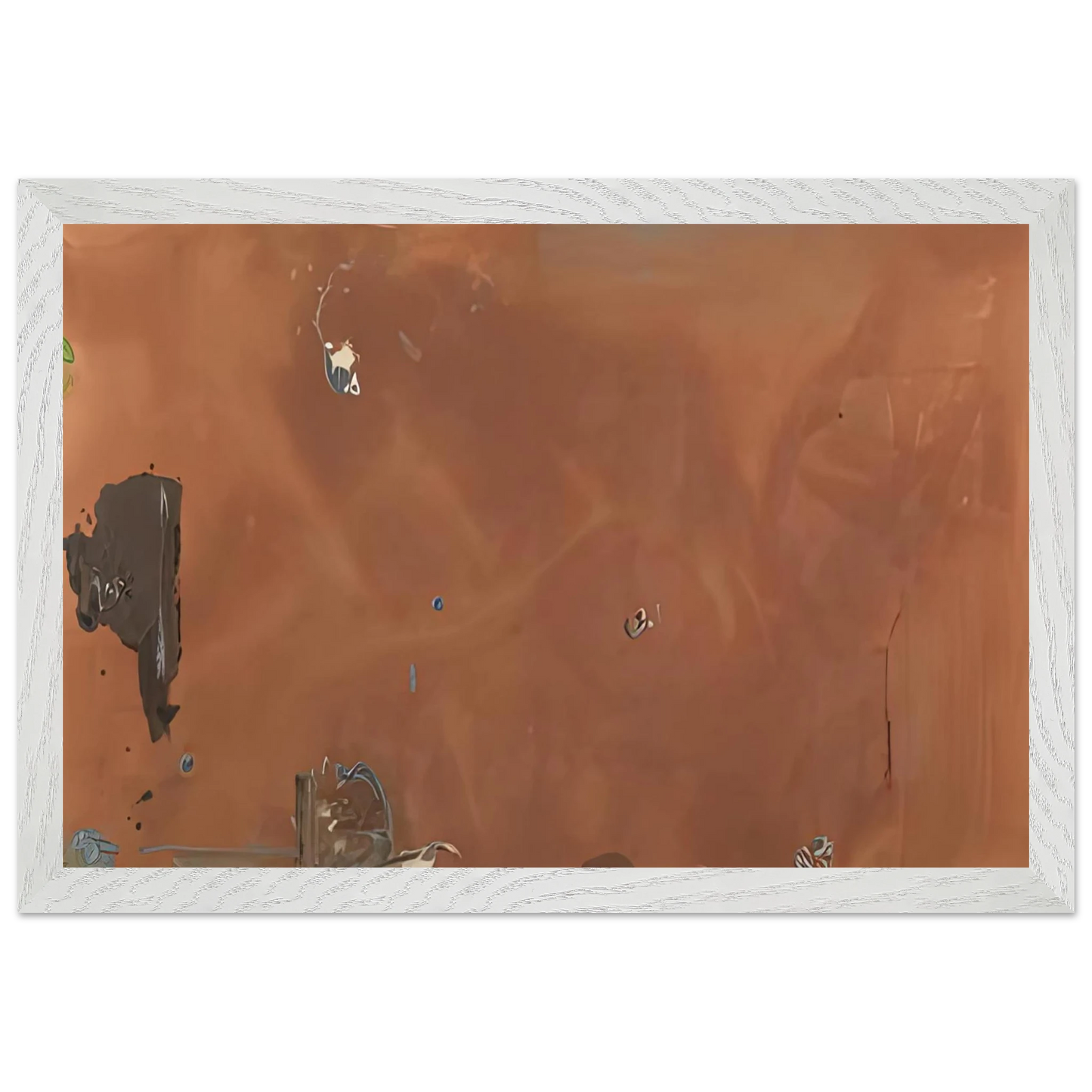 Helen Frankenthaler - Into October, 1983- Wall Art - 60x80 cm / 24x32 inches - Premium Wooden Framed Poster With Fine Art Paper - Wood frame
