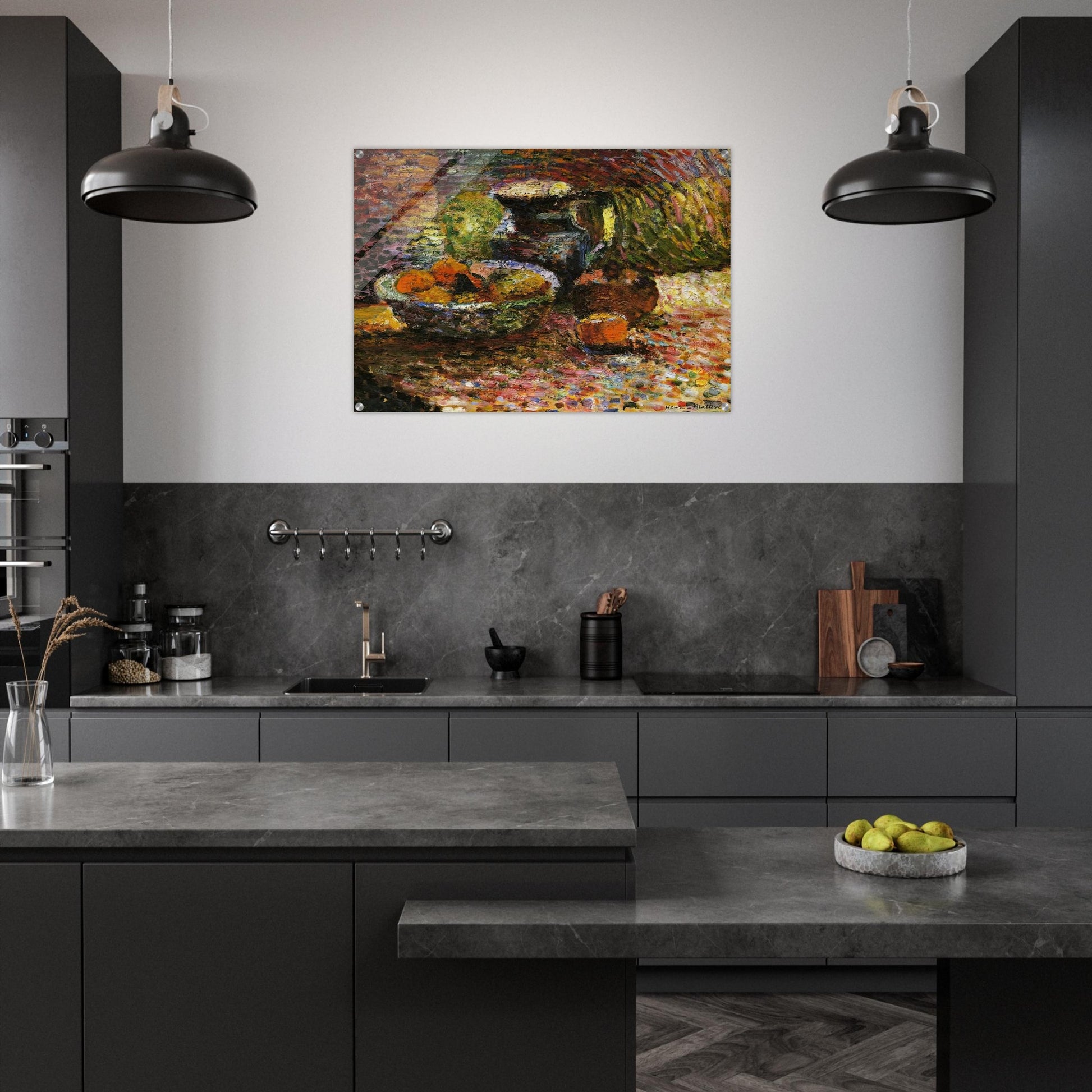STILL LIFE WITH PITCHER AND FRUIT - Henri Matisse Acrylic Print - 70x100 cm / 28x40″ inches