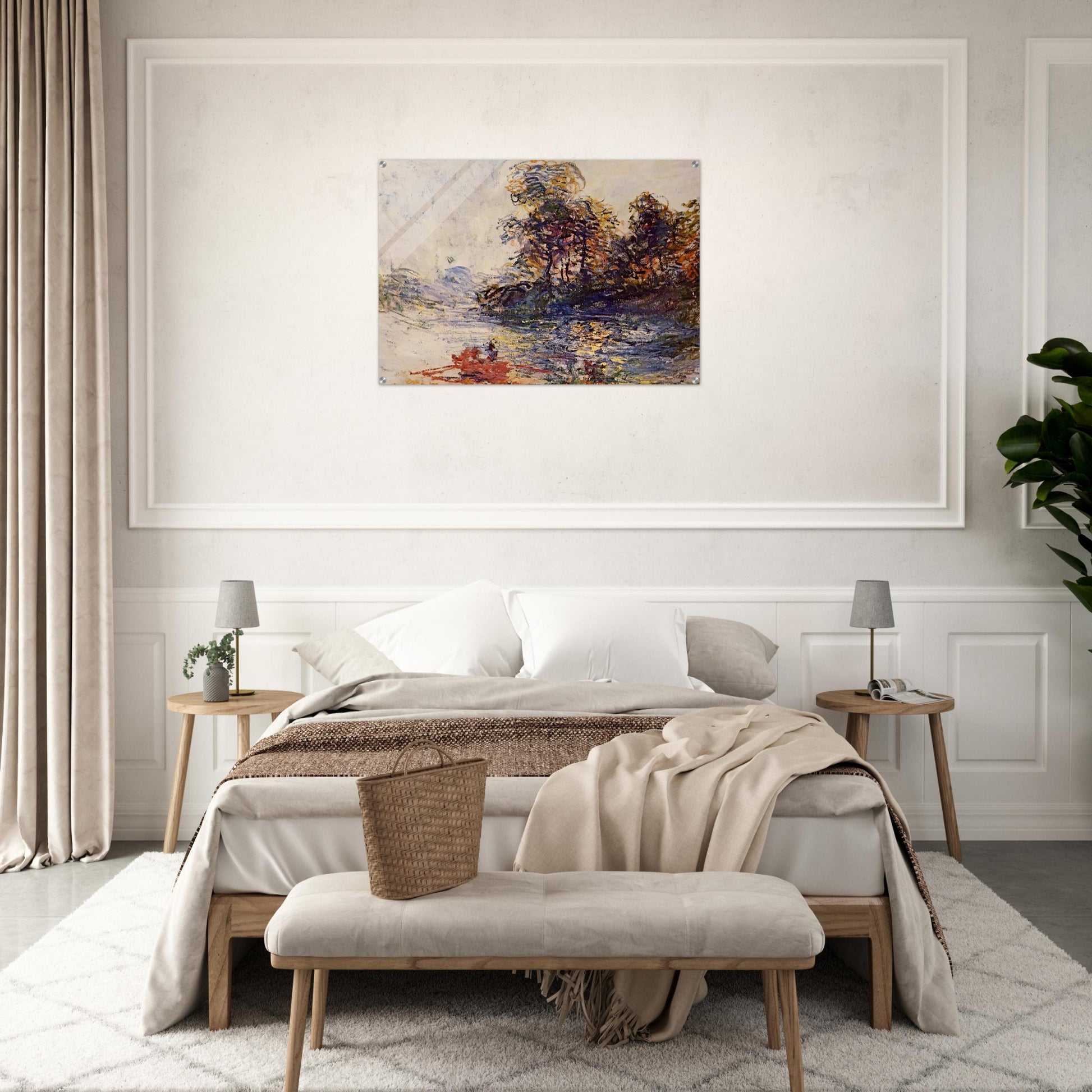 The River - claude monet Acrylic Print - 70x100 cm / 28x40″ inches