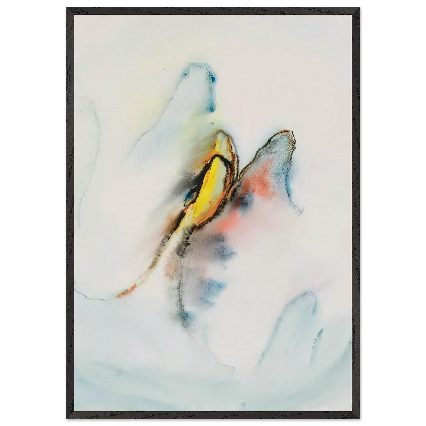 Untitled 2 N4 - Henri Michaux Framed Art Print – Black Wooden Frame - Default Title - -Framed Art Print