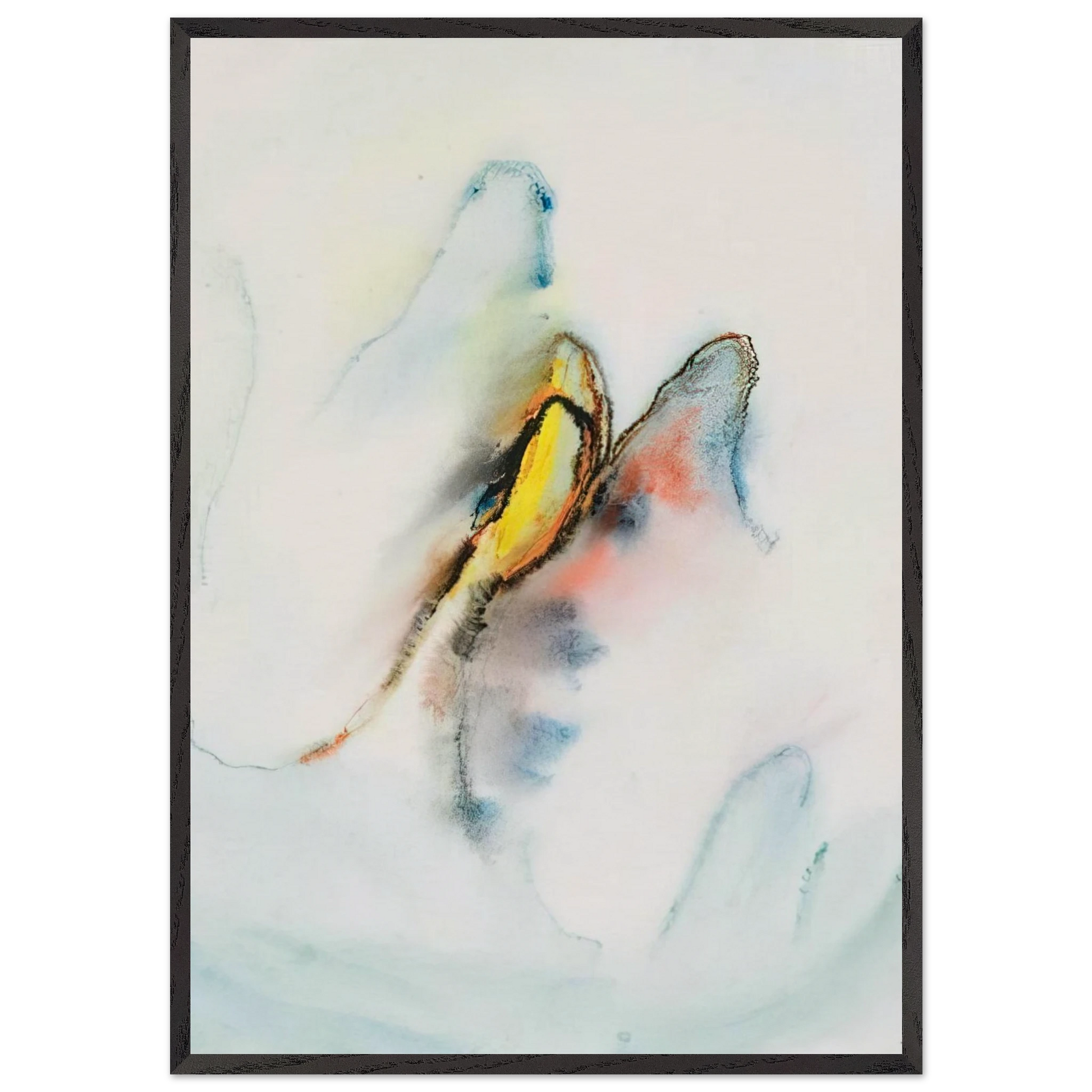 Untitled 2 N4 - Henri Michaux Framed Art Print – Black Wooden Frame - Default Title - -Framed Art Print