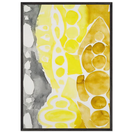 Siebdruck 1966 - 1 NOR - 1966 - Ernst Wilhelm Nay Framed Art Print – Black Wooden Frame - Default Title - -Framed Art Print