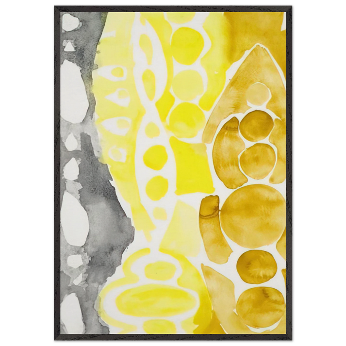 Siebdruck 1966 - 1 NOR - 1966 - Ernst Wilhelm Nay 70x100 cm / 28x40 inches Framed Art Print – Black Wooden Frame