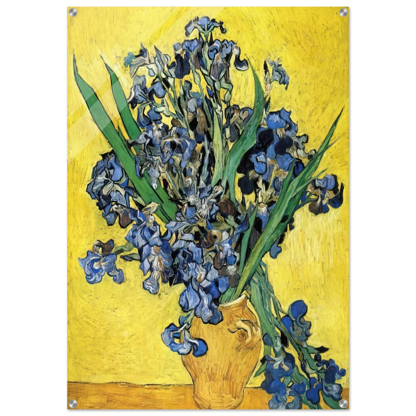 Still Life with Irises - Vincent van Gogh Acrylic Print - 70x100 cm / 28x40″ inches | Vincent van Gogh Wall Art | Vincent van Gogh Prints