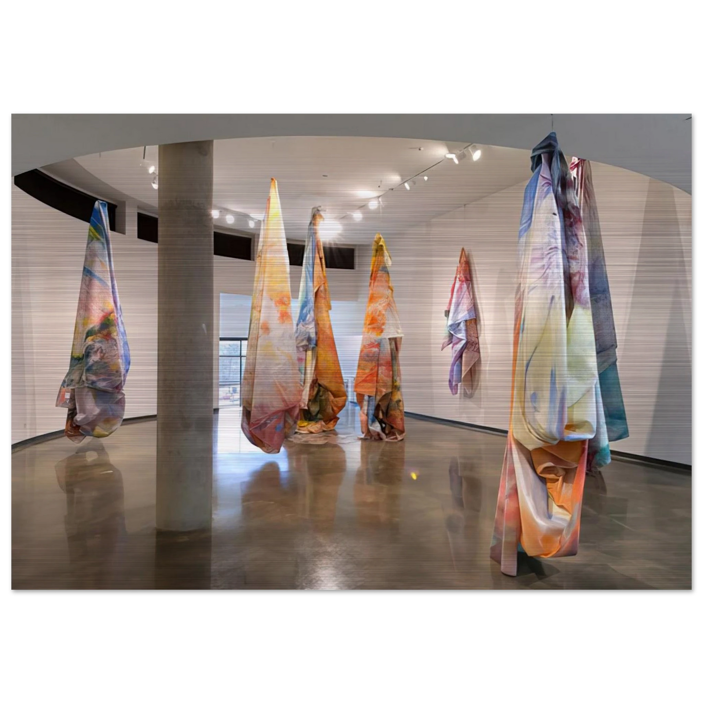 Close to Trees - Sam Gilliam Brushed Aluminum Print - 70x100 cm / 28x40 inches | Sam Gilliam Aluminum Print | Sam Gilliam Prints