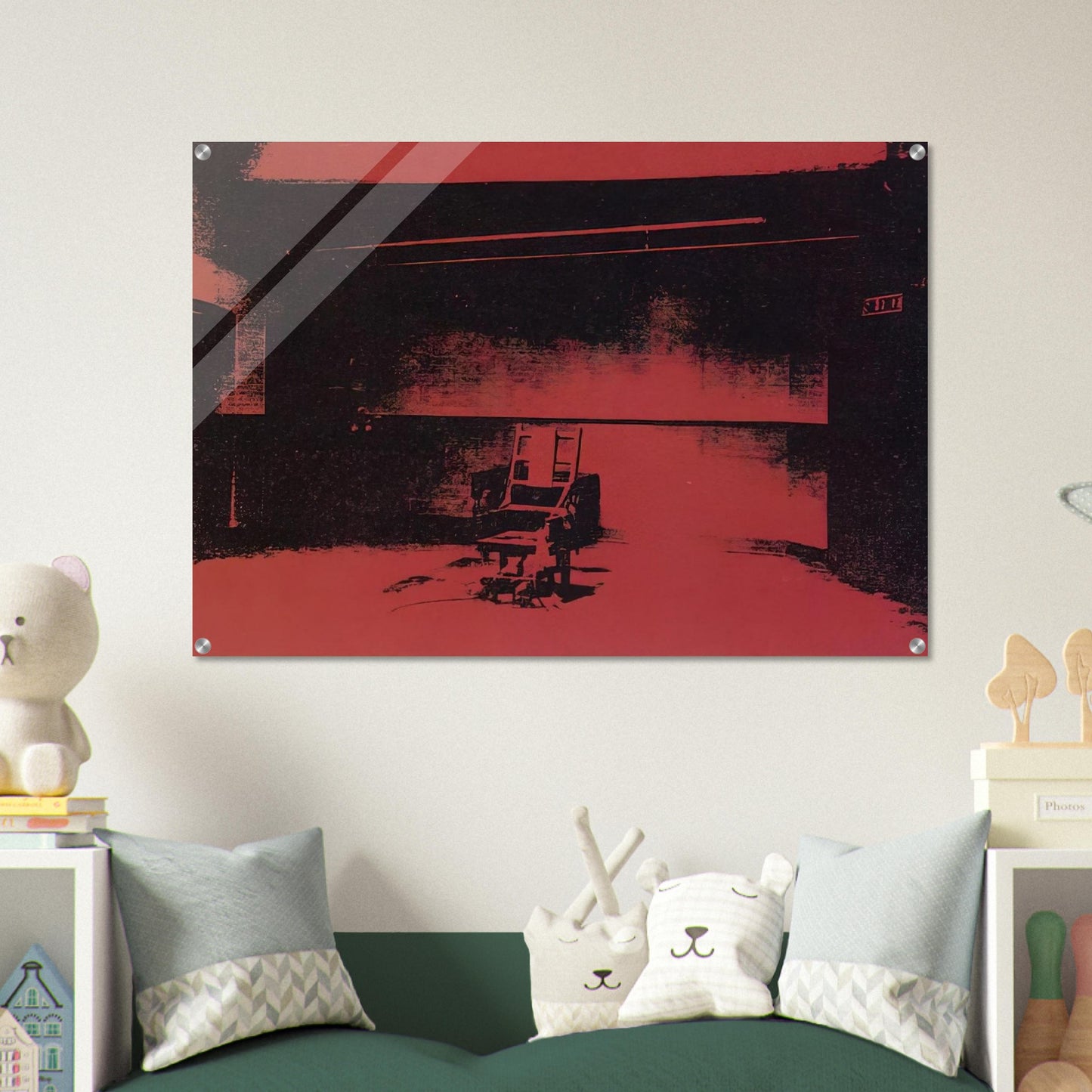 Early electric chair - Andy Warhol Acrylic Print - 70x100 cm / 28x40″ inches | Andy Warhol Wall Art | Andy Warhol Prints
