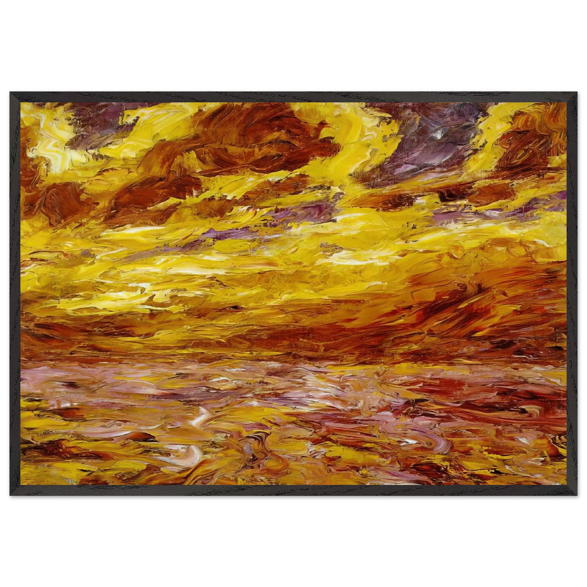 Autumn Sea VII - Emil Nolde Framed Art Print – Black Wooden Frame - Default Title - -Framed Art Print
