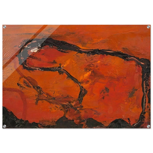 Pega - 1964 - Emil Schumacher Acrylic Print - 70x100 cm / 28x40″ inches