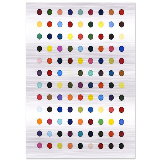 FLUMEQUINE - Damien Hirst Brushed Aluminum Print - 70x100 cm / 28x40 inches | Damien Hirst Aluminum Print | Damien Hirst Prints