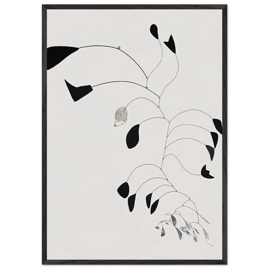 ARC OF PETALS 1941 - Alexander Calder Framed Art Print – Black Wooden Frame - Default Title - -Framed Art Print