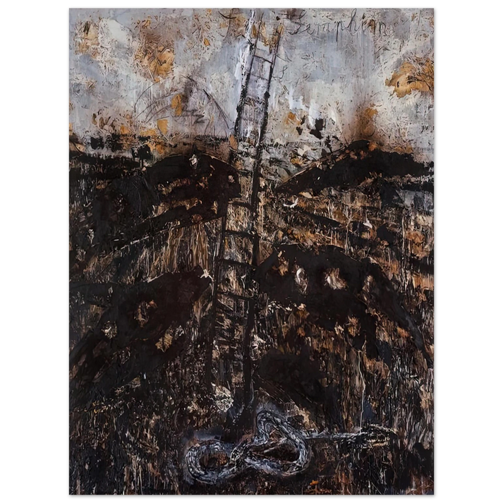 Anselm Kiefer - SERAPHIM 1984  75x100 cm / 30x40inches Fine Art Poster