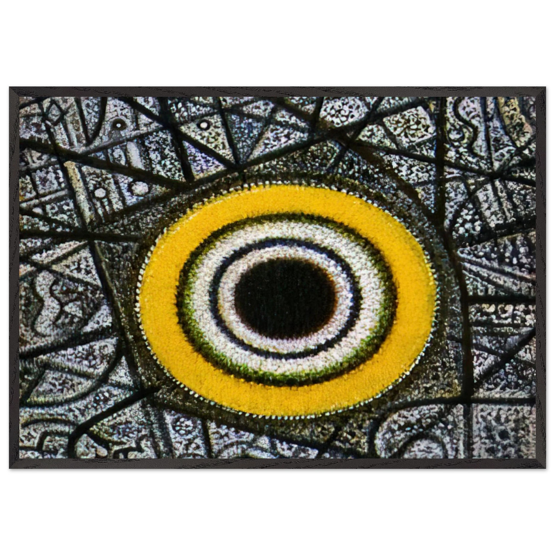 Now a Turning Orb - Richard Pousette-Dart Framed Art Print – Black Wooden Frame - Default Title - -Framed Art Print