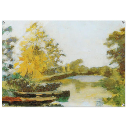 BANKS OF THE CANAL 1903 - Henri Matisse Acrylic Print - 70x100 cm / 28x40″ inches | Henri Matisse Wall Art | Henri Matisse Prints