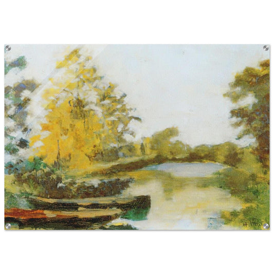 BANKS OF THE CANAL 1903 - Henri Matisse Acrylic Print - 70x100 cm / 28x40″ inches | Henri Matisse Wall Art | Henri Matisse Prints