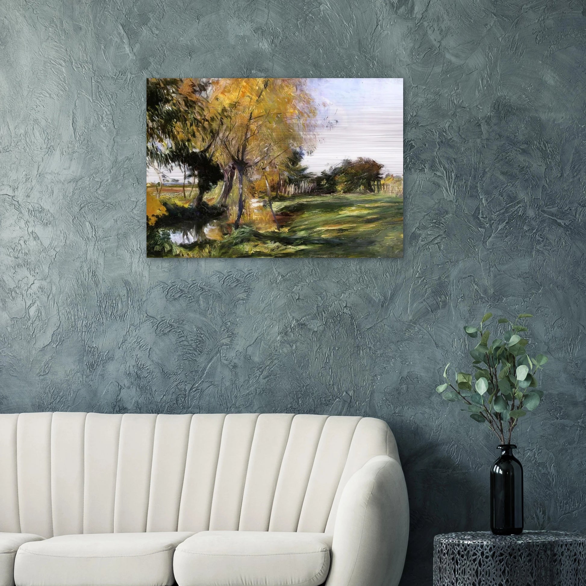 Landscape at Broadway - John Singer Sargent Brushed Aluminum Print - 70x100 cm / 28x40 inches | John Singer Sargent Aluminum Print | John Singer Sargent Prints