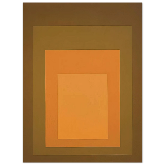 Josef Albers - HOMAGE TO THE SQUARE AUTUMN CLIMAX 1963 Fine Art Poster - Default Title