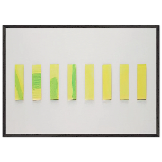 OHNE TITEL 1977 - Blinky Palermo Framed Art Print – Black Wooden Frame - Default Title - -Framed Art Print