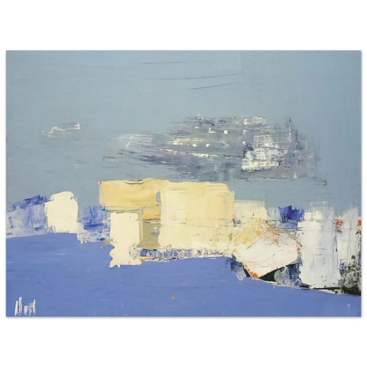 Nicolas de Stael - Paysage méditerranéen - Art Informel Fine Art Poster - 13x18 cm / 5x7 inches